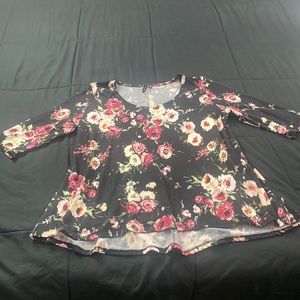 Obsession Women’s Floral Blouse 1X
